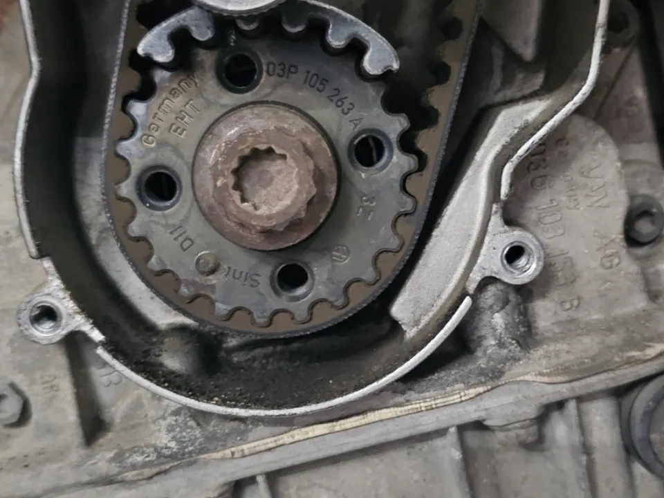 Engine timing system work