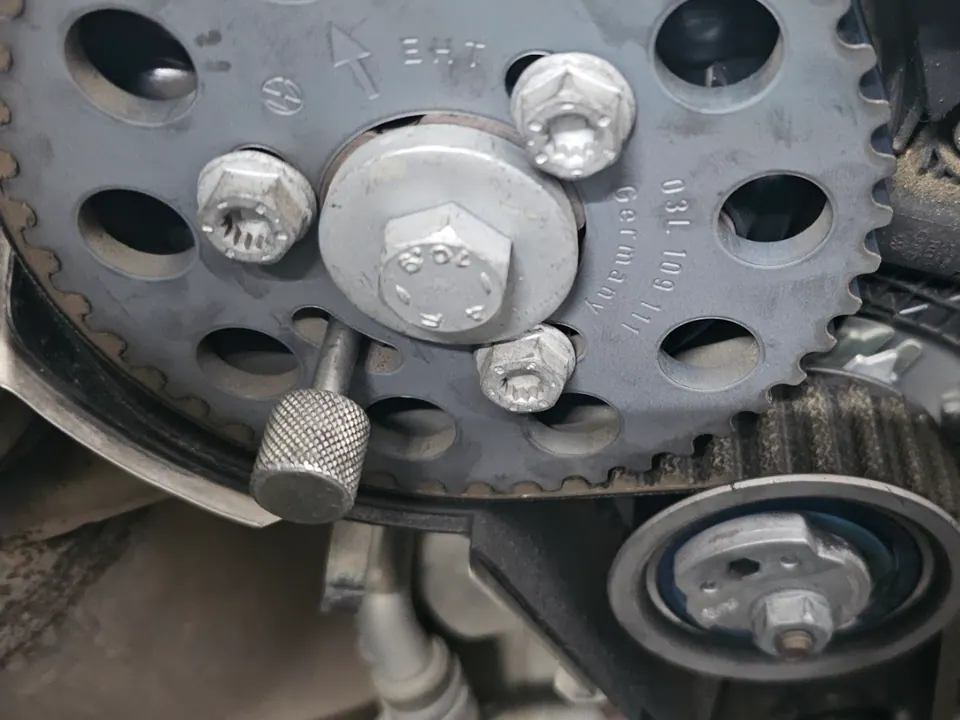 Timing installation with special tools
